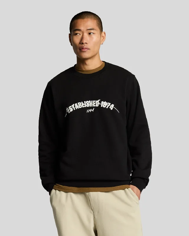 Established 1874 Graphic Crew Neck Sweatshirt