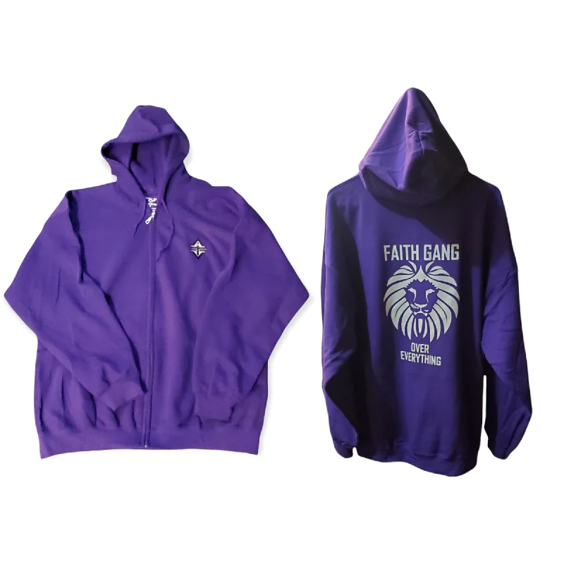 Faith Gang Over Everything Zip Hoodie (multple color options)