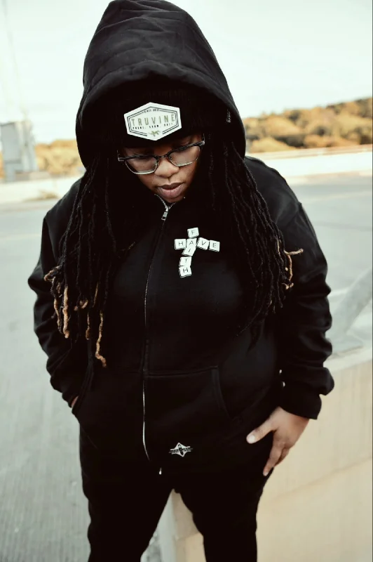 Have Faith Scrabble Zip Hoodie (multiple color options)