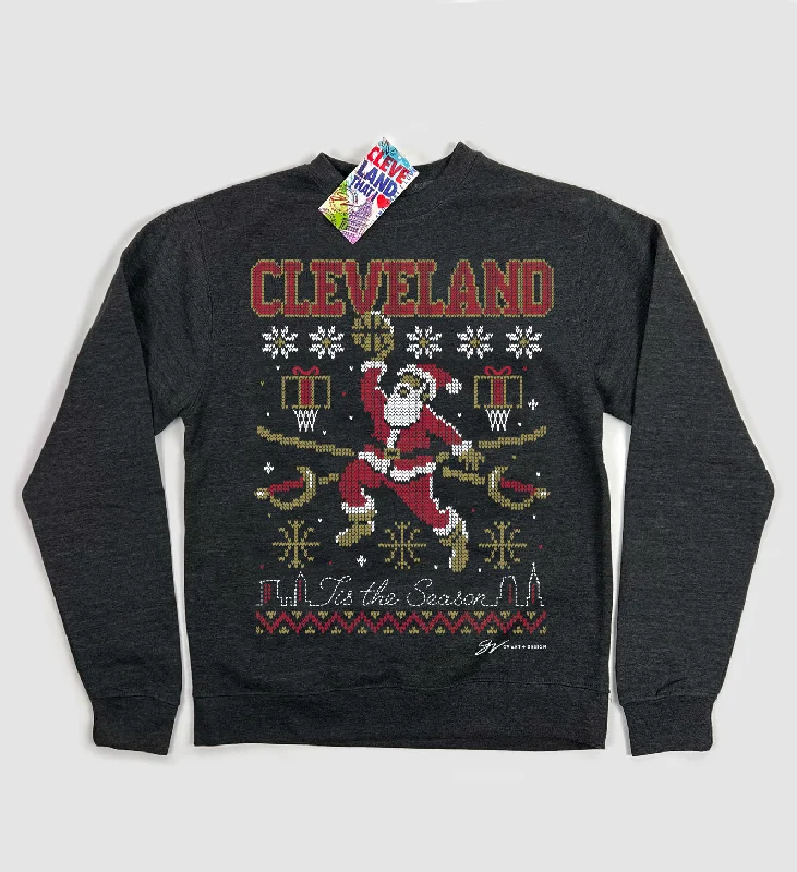 Cleveland Christmas Santa Basketball Crew