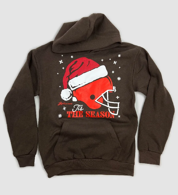 Tis The Season Santa Helmet Hooded Sweatshirt