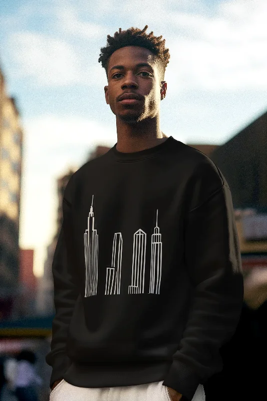 City Skyline Non-Hooded Sweatshirt