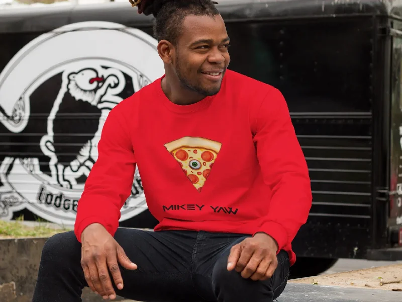 Alien Pizza Premium Heavyweight Non-Hooded Sweatshirt