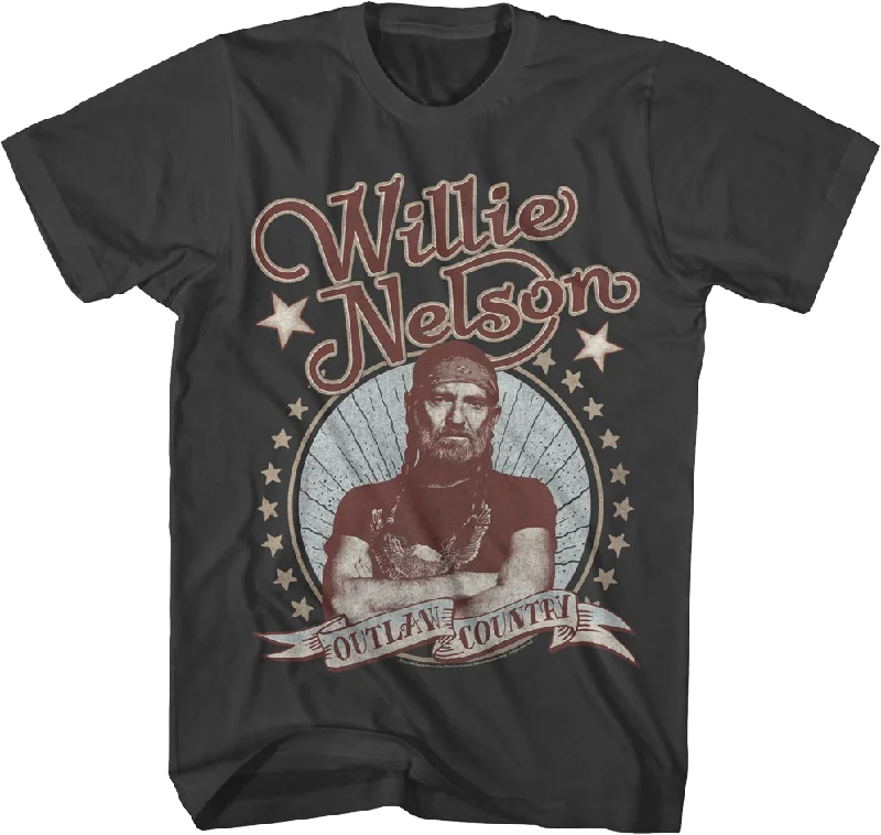 Outlaw Country Willie Nelson T-Shirt