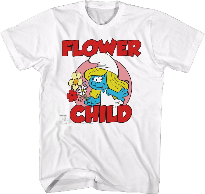 Smurfette Flower Child Smurfs T-Shirt