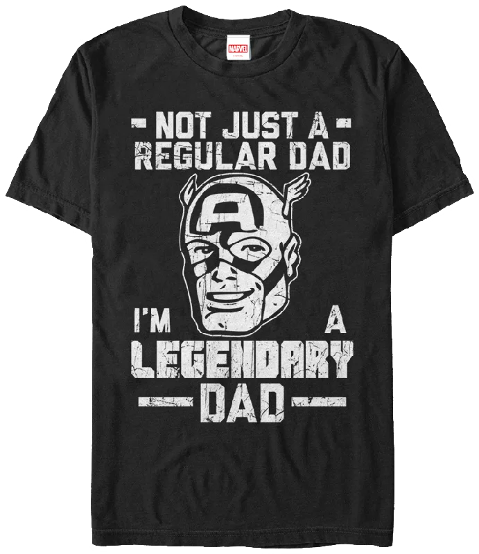 Legendary Dad Captain America T-Shirt