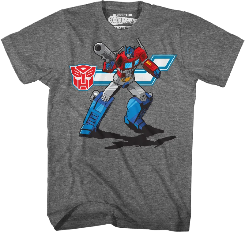 Action Pose Optimus Prime Transformers T-Shirt