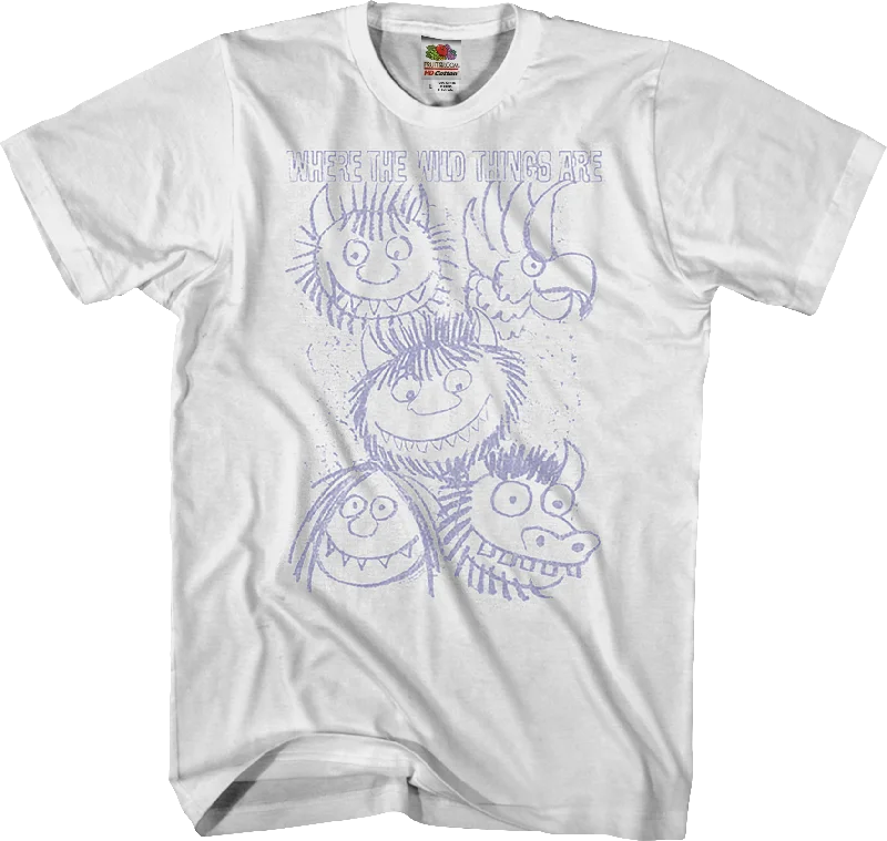 Sketches Where The Wild Things Are T-Shirt