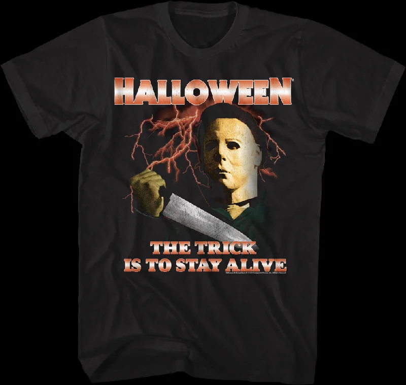 Michael Myers Lightning Bolts Halloween T-Shirt