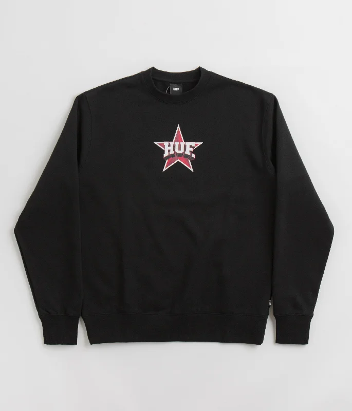 HUF All Star Crewneck Sweatshirt - Black