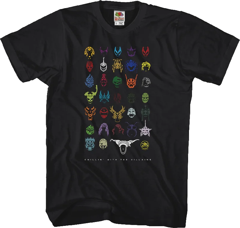 Chillin' With The Villains Mighty Morphin Power Rangers T-Shirt