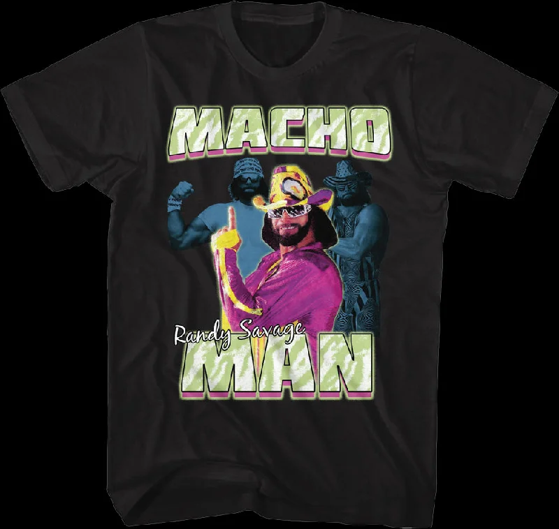 Posing Collage Macho Man Randy Savage T-Shirt