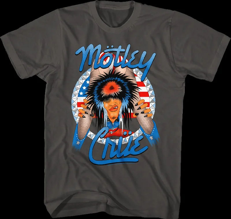 Red White and Crue Allister Fiend Motley Crue T-Shirt