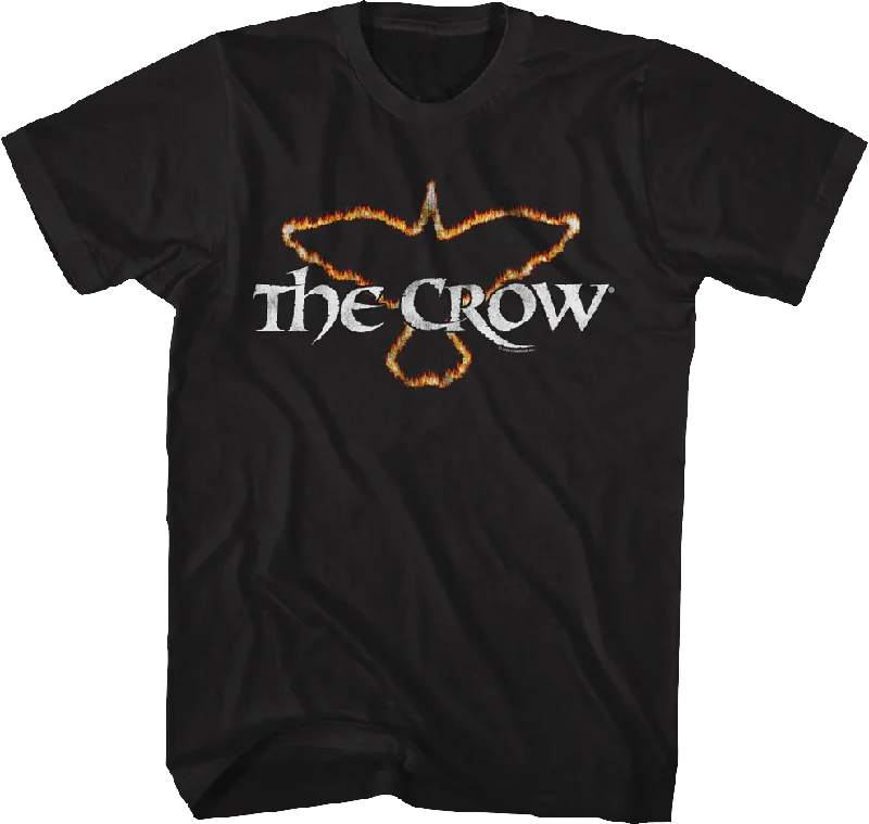 Flaming Logo The Crow T-Shirt