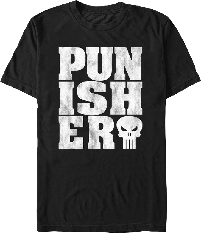 Distressed Punisher Marvel Comics T-Shirt