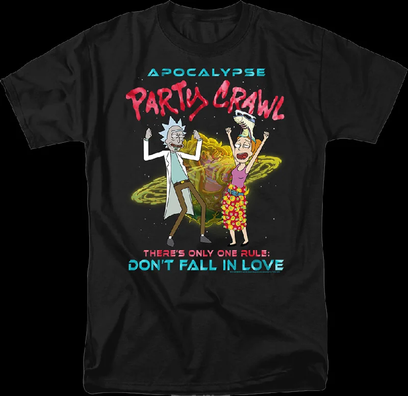 Apocalypse Party Crawl Rick And Morty T-Shirt