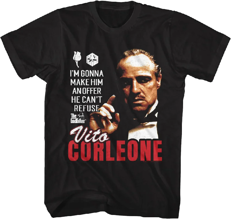 Vito Corleone An Offer He Can't Refuse The Godfather T-Shirt