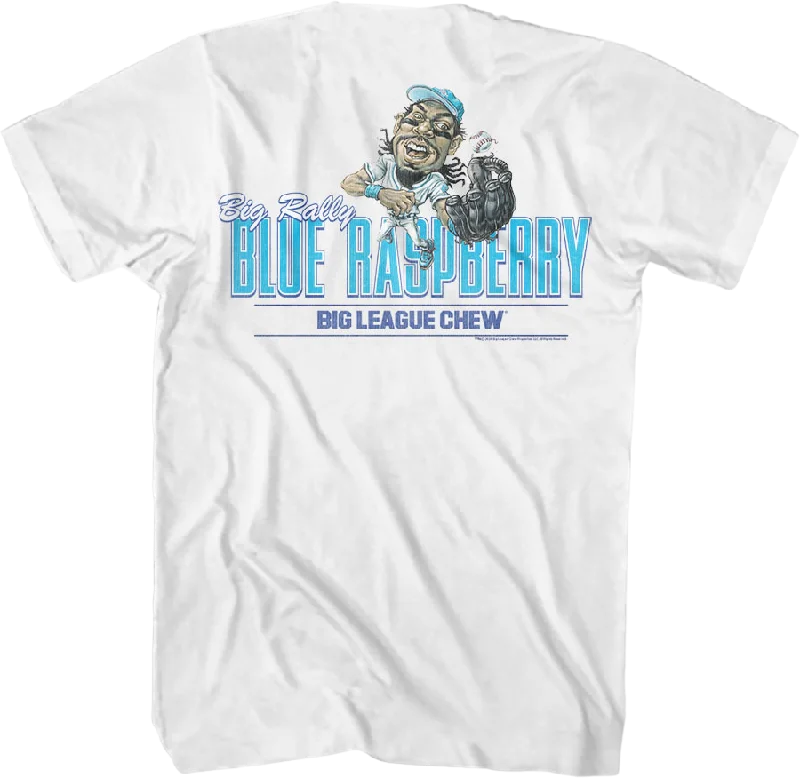 Front & Back Big Rally Blue Raspberry Big League Chew T-Shirt