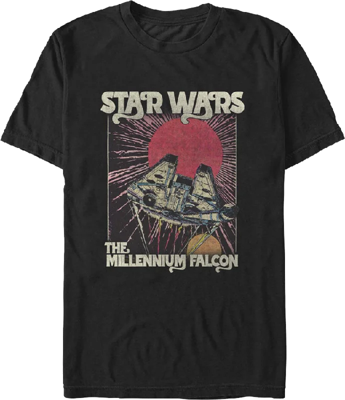 Millennium Falcon Hyperdrive Star Wars T-Shirt