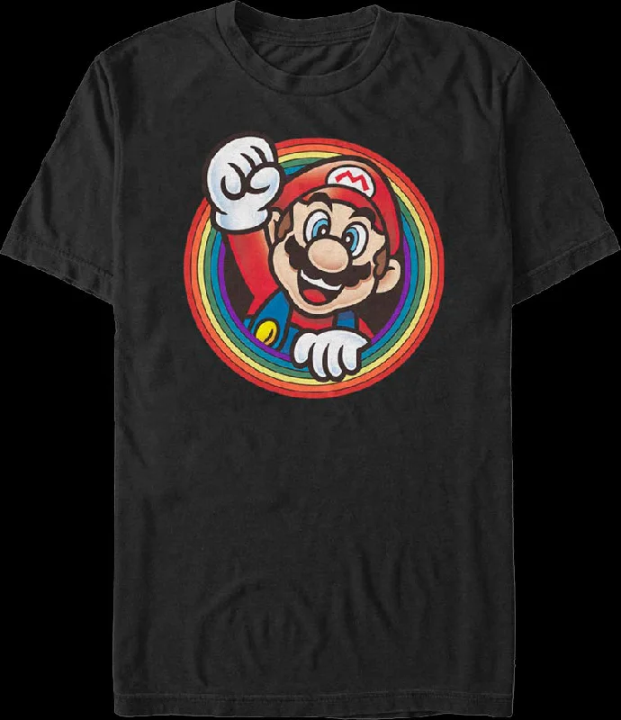 Rainbow Circle Super Mario Bros. T-Shirt