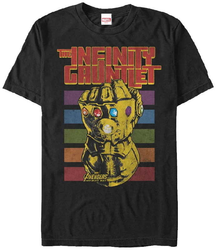 Retro Infinity Gauntlet Marvel Comics T-Shirt