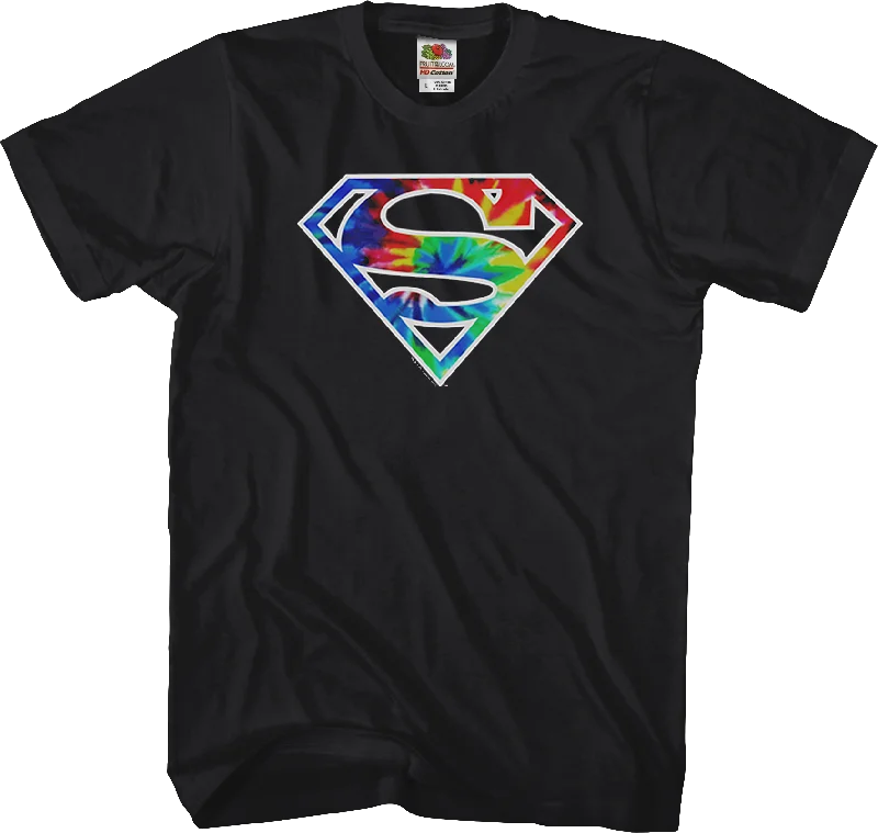 Tie Dyed Logo Superman T-Shirt