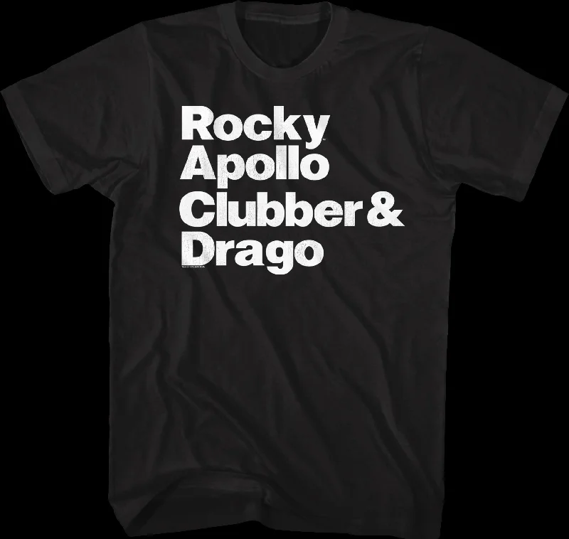 Character Names Rocky T-Shirt