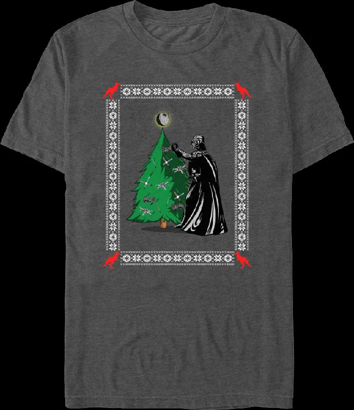 Darth Vader Christmas Tree Star Wars T-Shirt