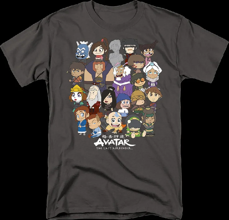 Chibi Group Photo Avatar The Last Airbender T-Shirt