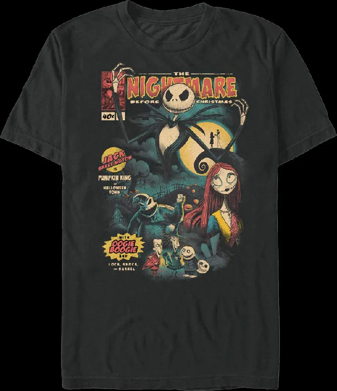 Comic Book Cover Nightmare Before Christmas T-Shirt