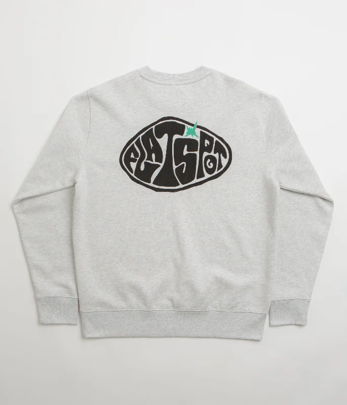 Flatspot Hole Crewneck Sweatshirt - Cool Heather Grey