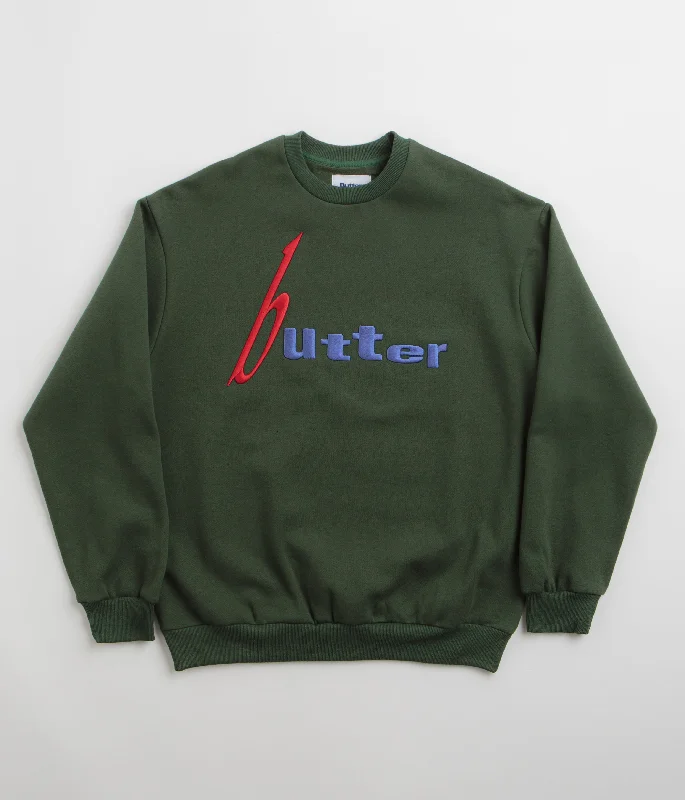 Butter Goods Device Crewneck Sweatshirt - Dark Green