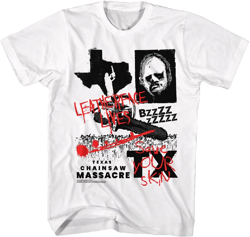 Leatherface Lives Texas Chainsaw Massacre T-Shirt