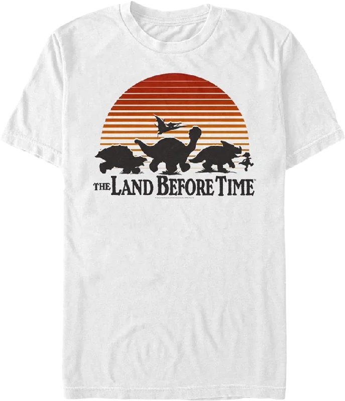 Sunset Silhouette Land Before Time T-Shirt