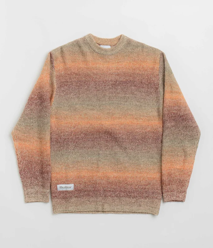 Butter Goods Beams Knit Sweatshirt - Ochre