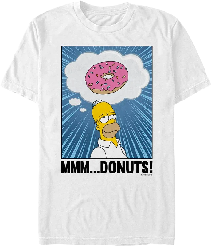 Homer Simpson Mmm Donuts Simpsons T-Shirt