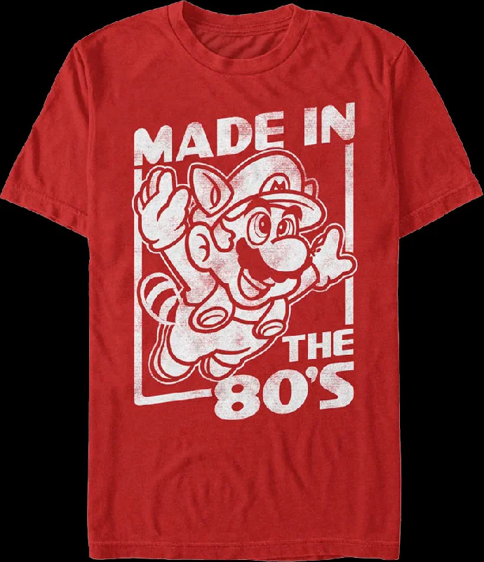 Red Made In The 80's Super Mario Bros. 3 T-Shirt