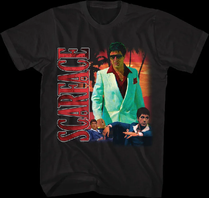 Tony Montana Collage Scarface T-Shirt