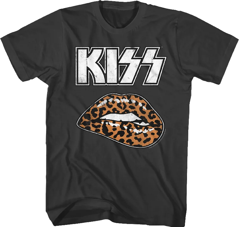 Leopard Lips KISS T-Shirt