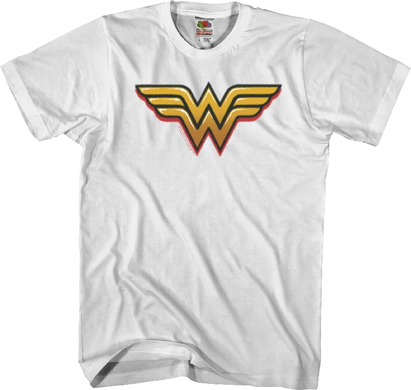 Airbrush Wonder Woman Logo DC Comics T-Shirt