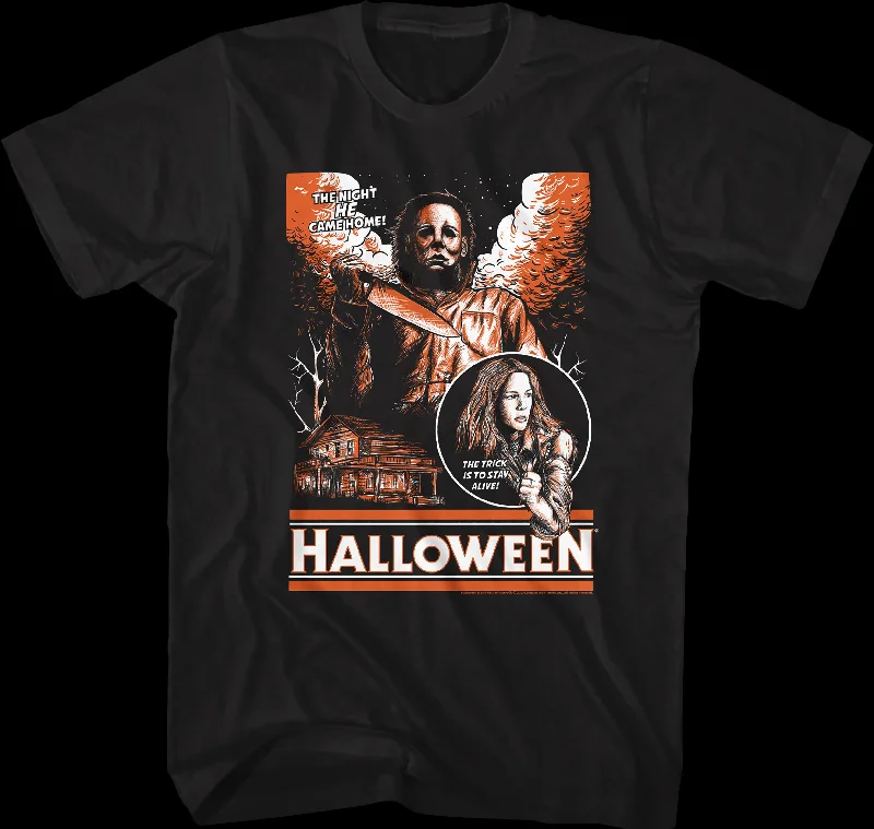 Michael Myers And Laurie Strode Halloween T-Shirt