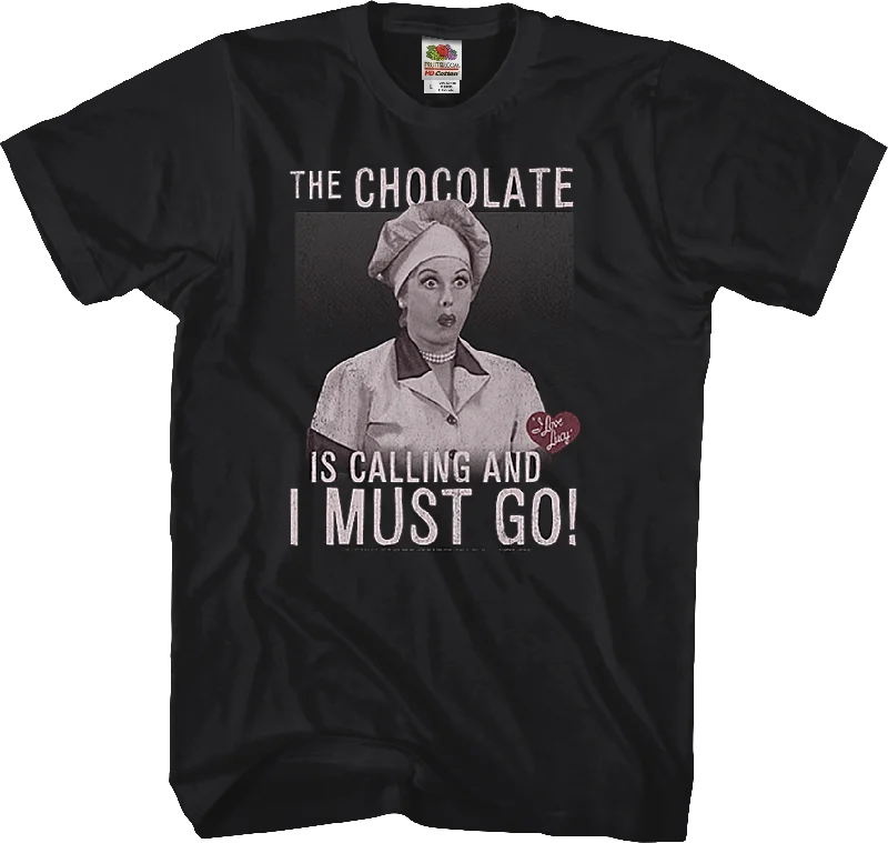 Chocolate Is Calling I Love Lucy T-Shirt