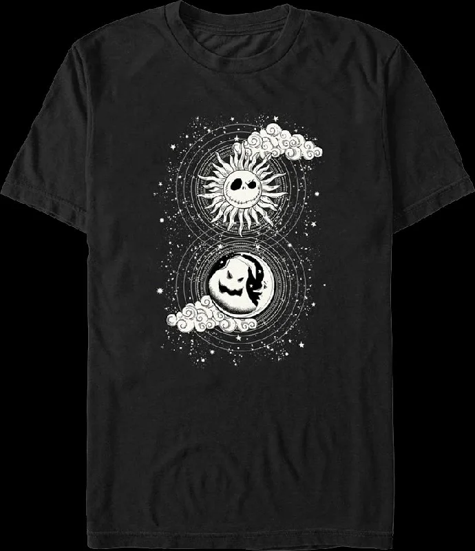 Moon & Sun Tarot Card Nightmare Before Christmas T-Shirt