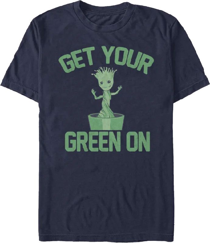 Groot Get Your Green On Marvel Comics T-Shirt