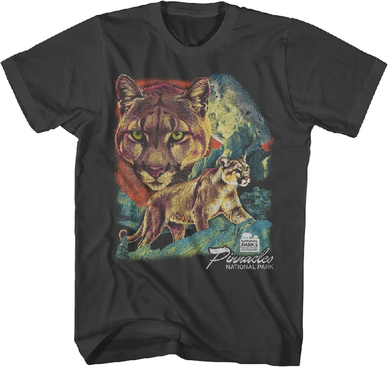 Mountain Lion Collage Pinnacles National Park T-Shirt