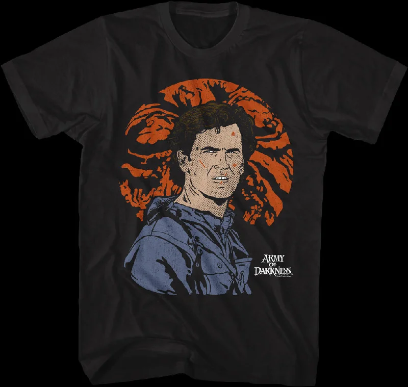 Illustrated Ash Williams Army of Darkness T-Shirt