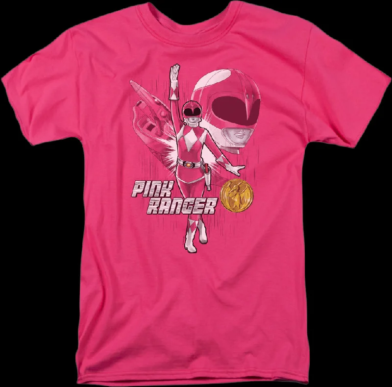 Pink Ranger Mighty Morphin Power Rangers T-Shirt