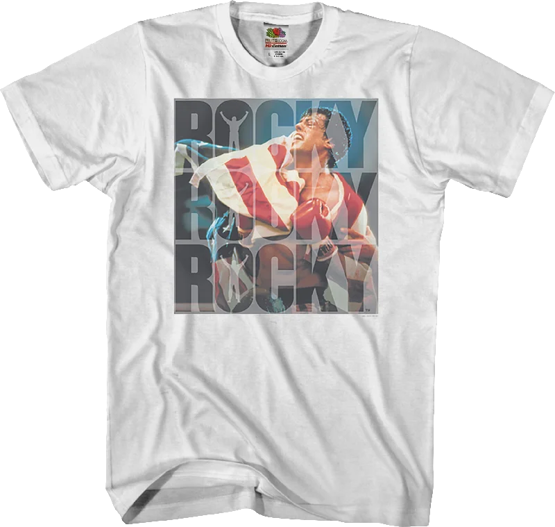 Repeated Logo Rocky T-Shirt