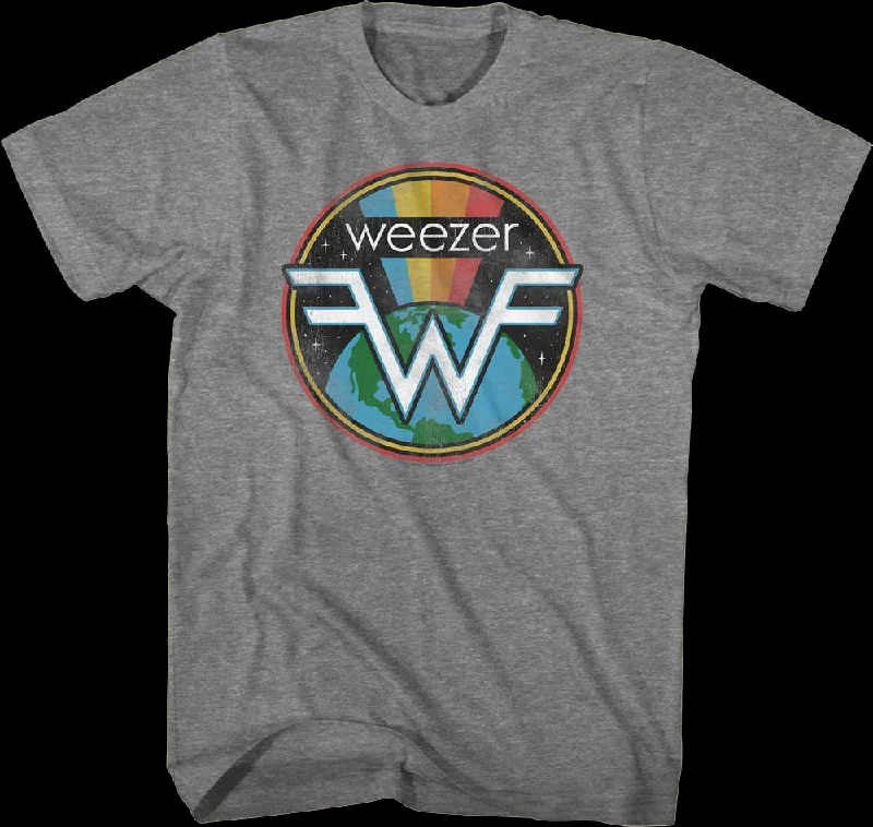 Rainbow Space Logo Weezer T-Shirt