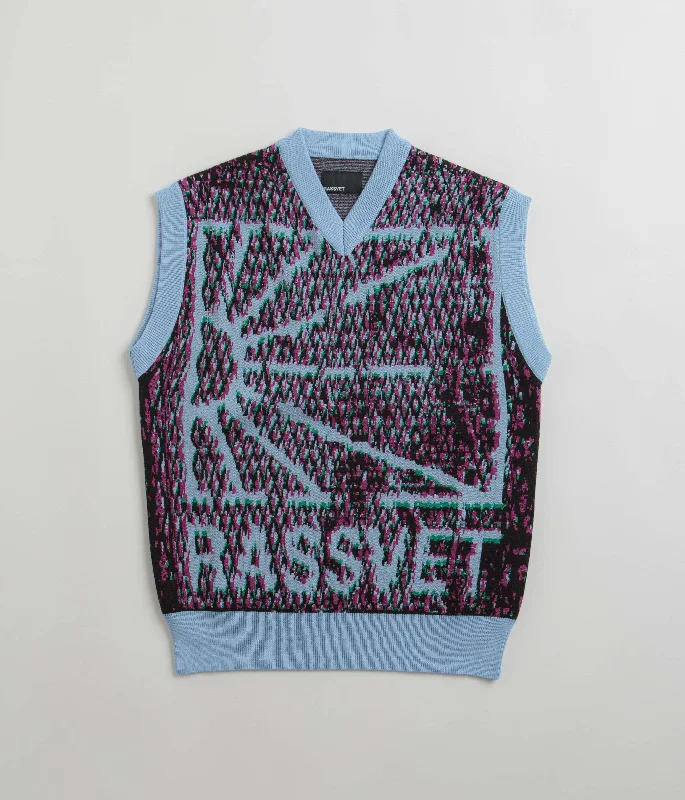 Rassvet Mesh Camo Sleeveless Jumper - Blue